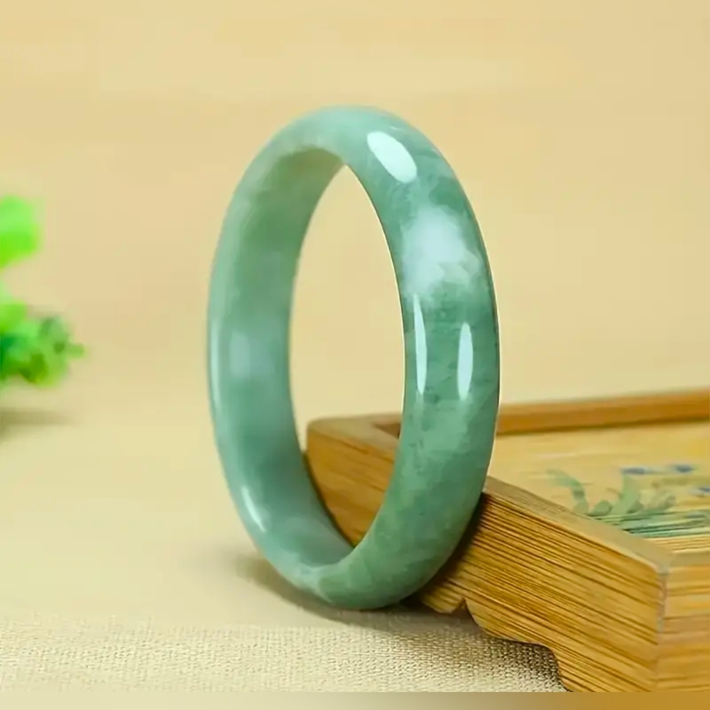 Solid Natural Jade Bangle
